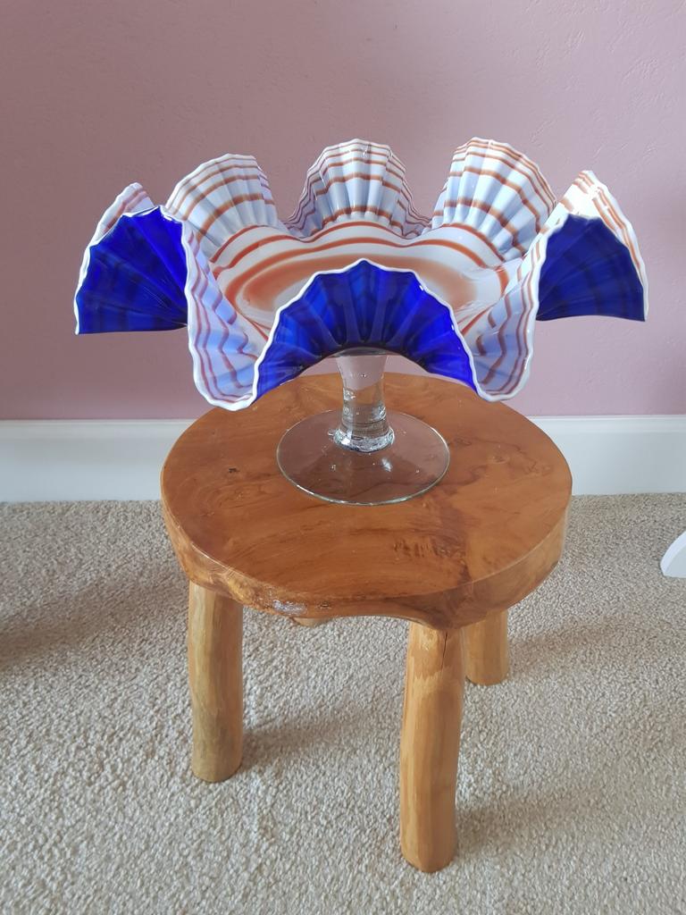 Murano design glaswerk glazen schaal, Ophalen of Verzenden