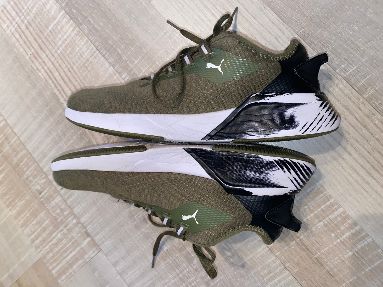 Puma Sneakers Maat 40 - Zo goed als nieuw, Ophalen of Verzenden, Zo goed als nieuw, Groen, Sneakers of Gympen