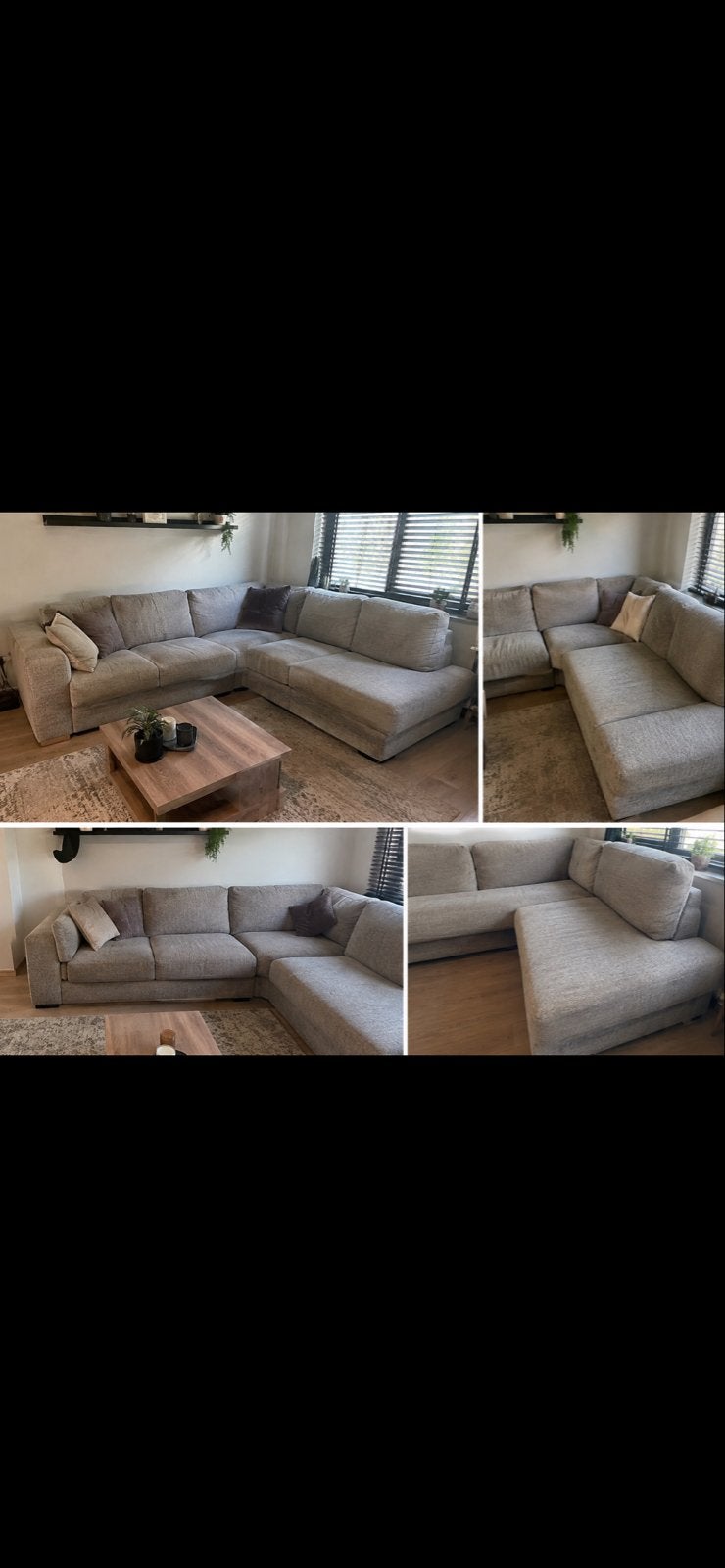Nette hoekbank GRATIS af te halen wegens verhuizing, Ophalen, 250 tot 300 cm, Gebruikt, 100 tot 125 cm