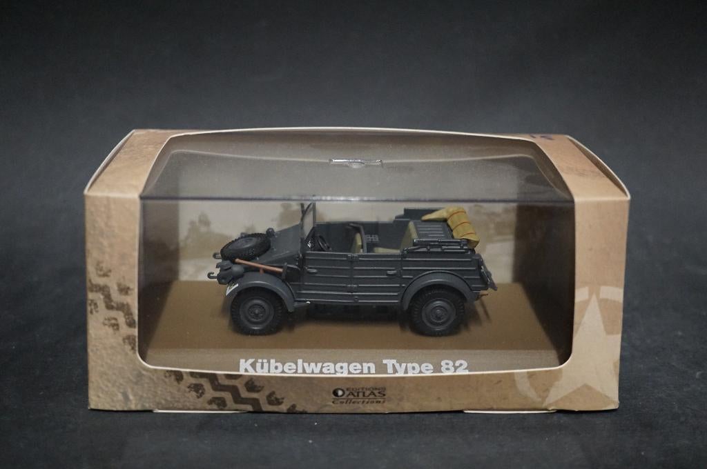 Atlas Duitse kubelwagen - 1/43 - TOP, Ophalen of Verzenden, Zo goed als nieuw, Auto, Overige merken