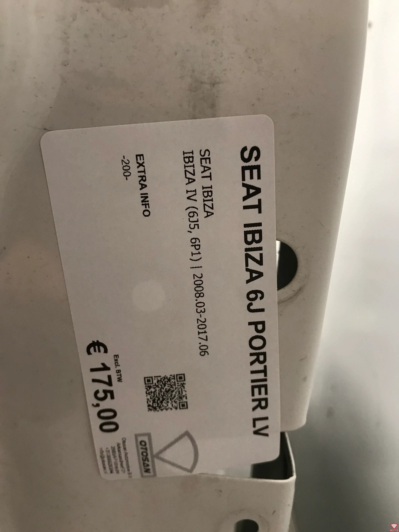 Seat Ibiza 6J 2008-2017 Portier Deur Links Voor, Auto-onderdelen, Gebruikt, Deur, Autovia A-2, Km 585 585
08760  Martorell, ES