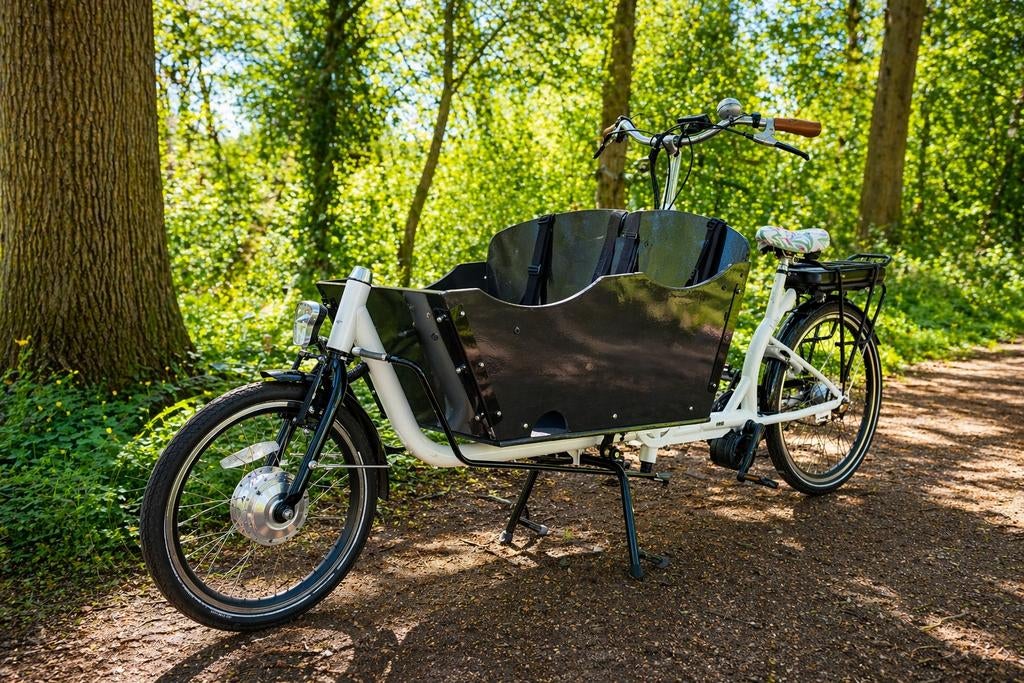 Keitler Bakfiets met Huif  lange variant Cargo LONG, Gebruikt, Huif, 2 kinderen, Trommelrem