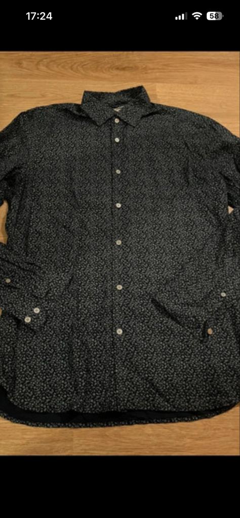 The Sting Essentials Heren overhemd - XL, Ophalen of Verzenden, Zo goed als nieuw, Zwart, Halswijdte 43/44 (XL)