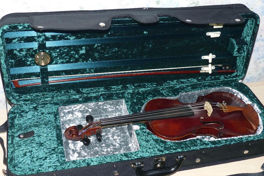 oude viool met nieuwe case, Muziek en Instrumenten, Strijkinstrumenten | Violen en Altviolen, Gebruikt, Viool, Ophalen of Verzenden