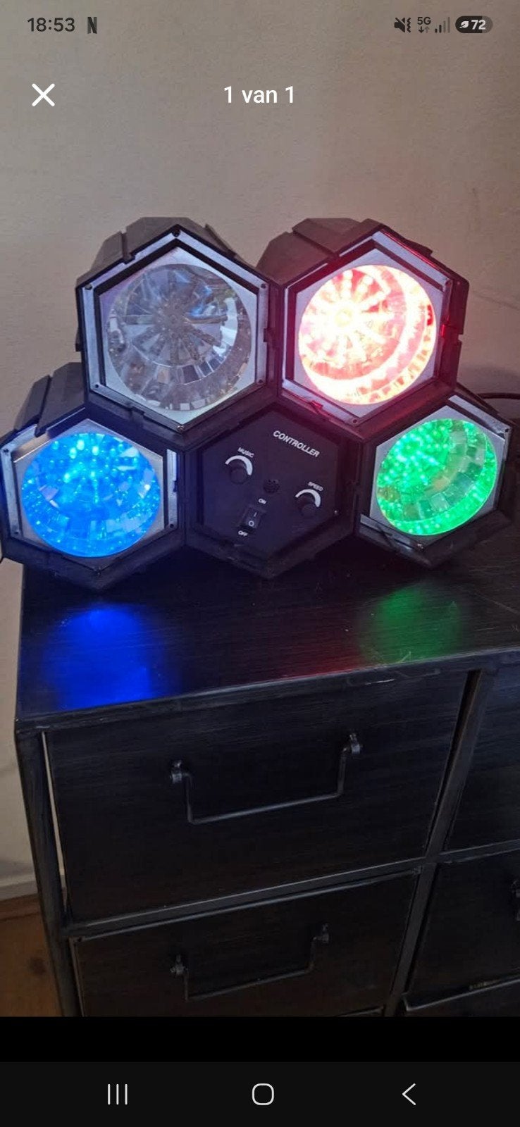 LED Lichtshow / Disco Verlichting –  Muziekgestuurd, Ophalen, Licht
