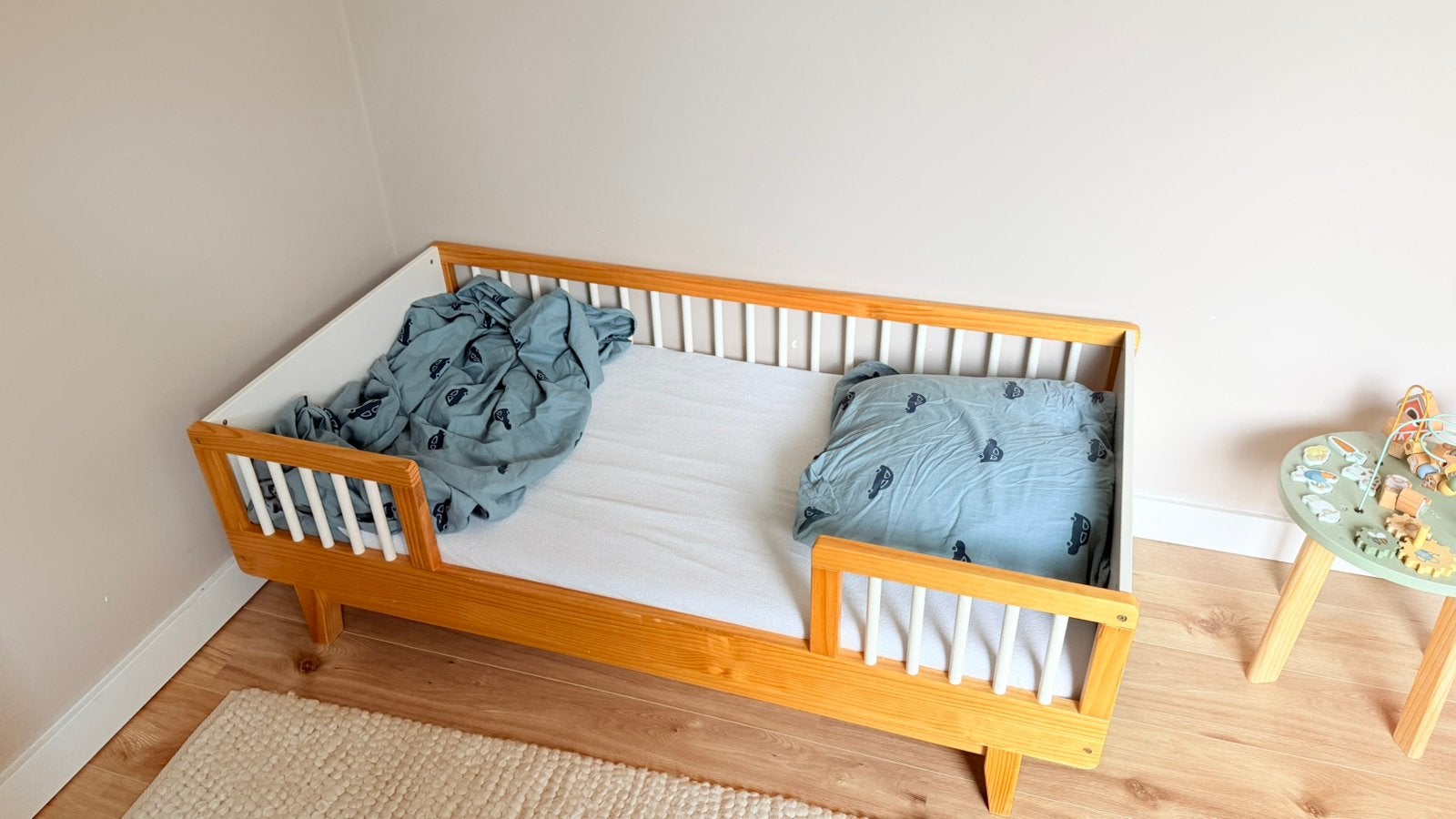 Petit Amelie Kinderbed 70x140cm inclusief matras, Ophalen, 70 tot 85 cm, 140 tot 160 cm, Zo goed als nieuw