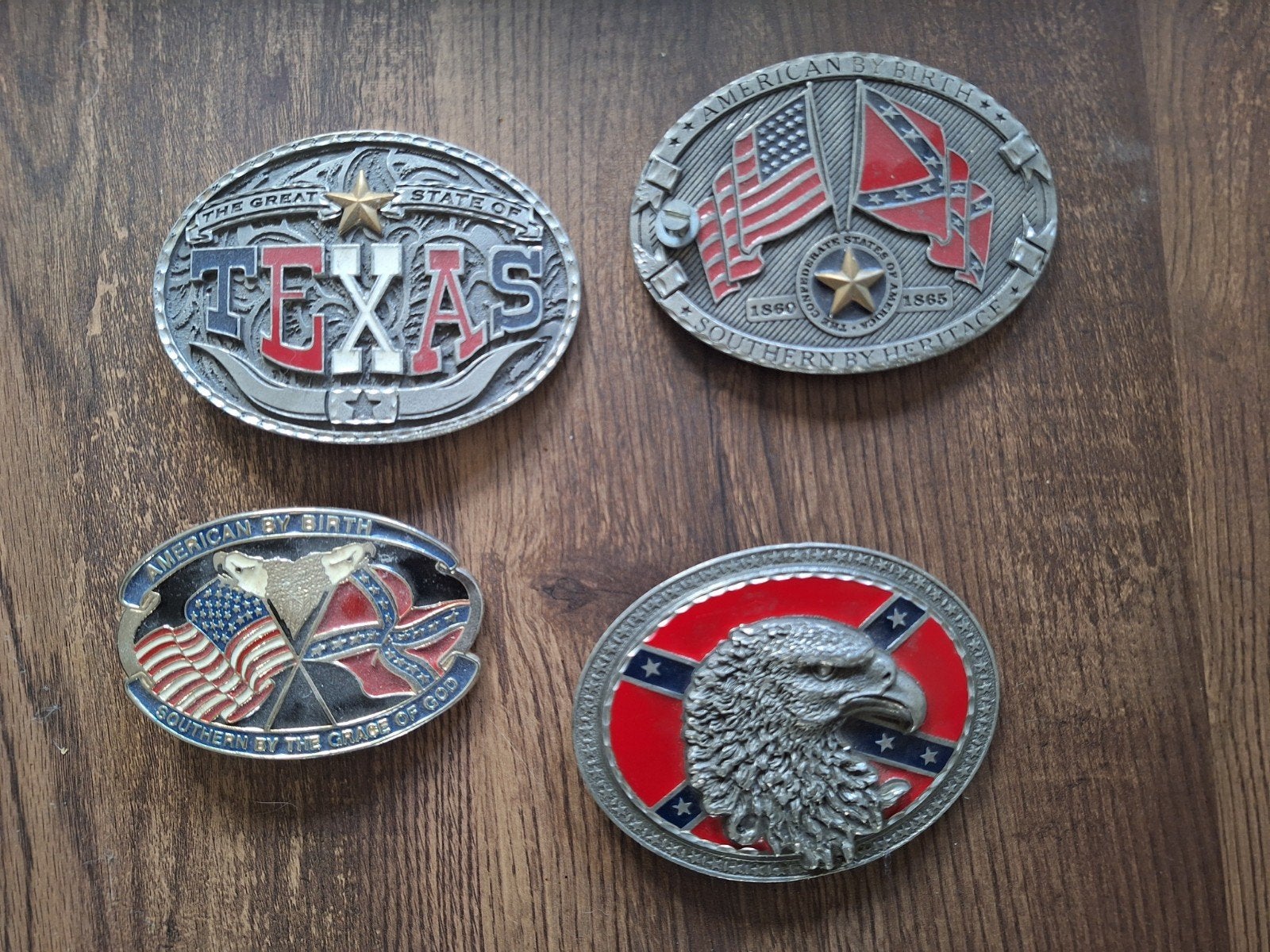 4 mooie echte Amerikaanse gespen, Kleding | Heren, Ophalen of Verzenden