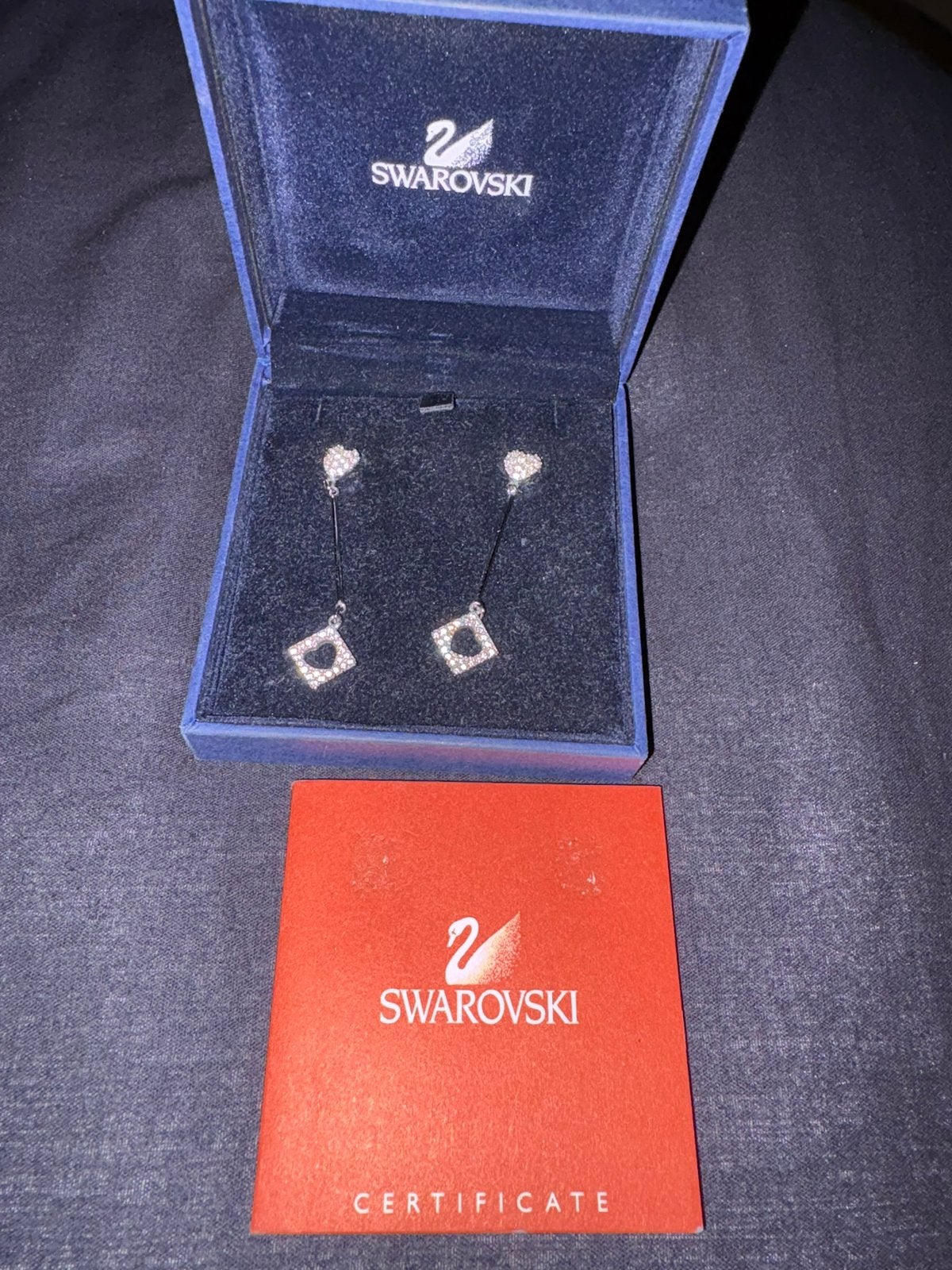 Swarovski oorbellen, Ophalen of Verzenden, Zo goed als nieuw, Figuurtje