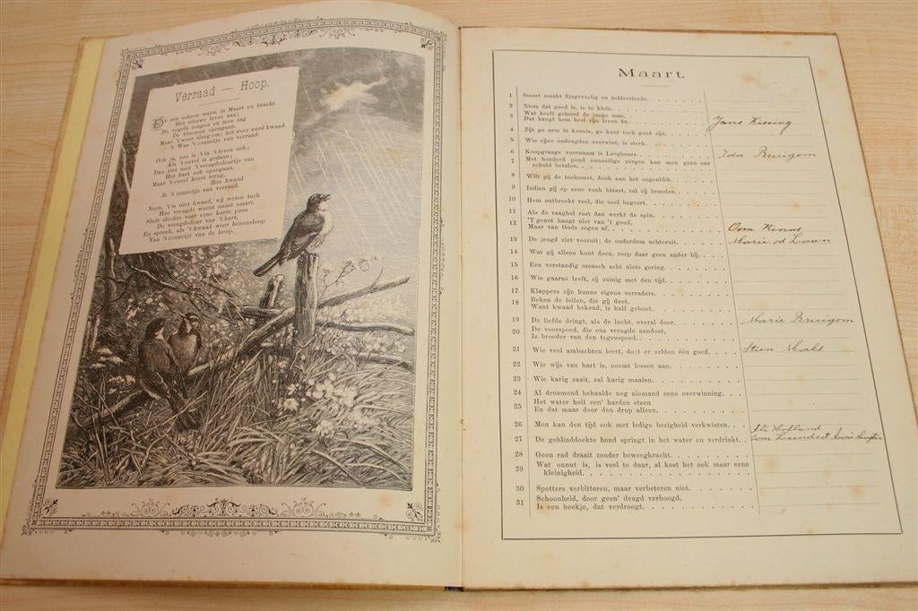 Voor \'t Jonge Volkje [1893] — Antiek Verjaardag-album, Ophalen of Verzenden, Gelezen