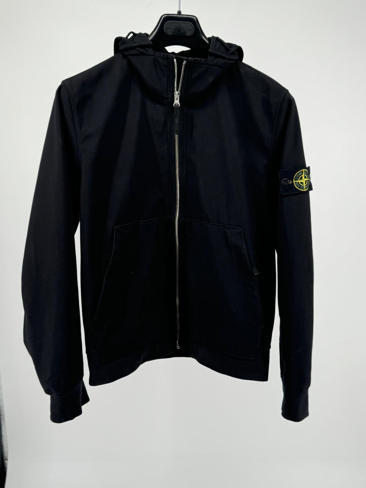 Stone Island Soft Shell - Maat Small, Stone, Zwart, Ophalen of Verzenden, Zo goed als nieuw
