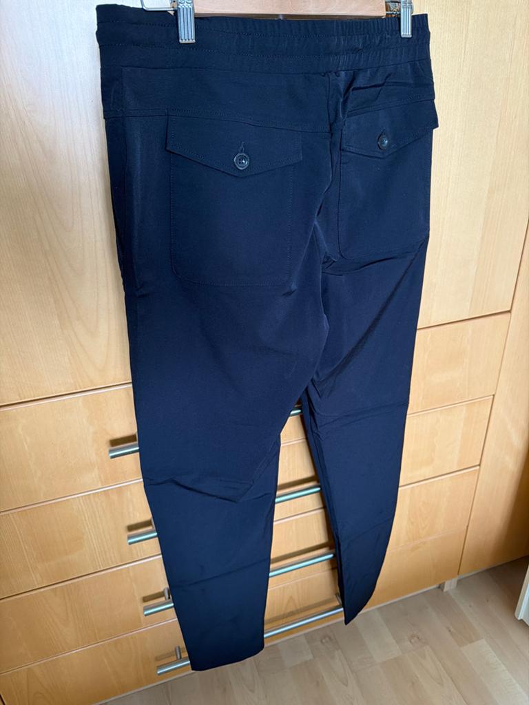ANDCOWOMAN Donkerblauwe Broek - Maat XL, Blauw, Maat 46/48 (XL) of groter, Ophalen of Verzenden, Zo goed als nieuw