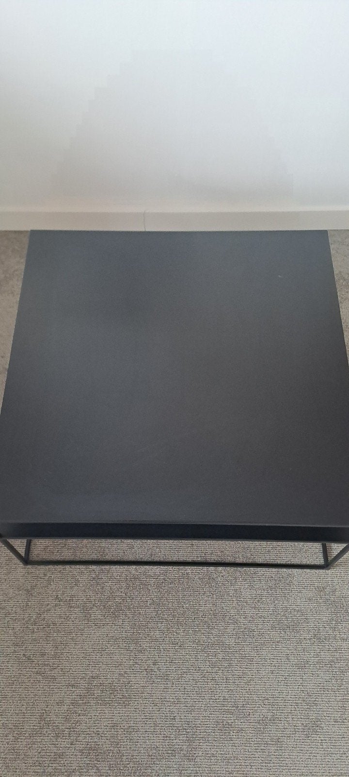 Zwarte Salontafel met twee niveaus, Ophalen, Gebruikt, 50 tot 100 cm, Modern, Industrieel