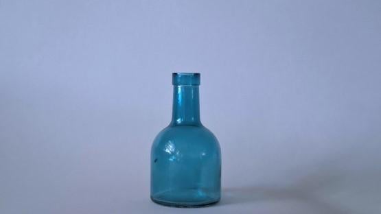 Fles blauw p/st., Ophalen of Verzenden, Nieuw, Blauw, Glas