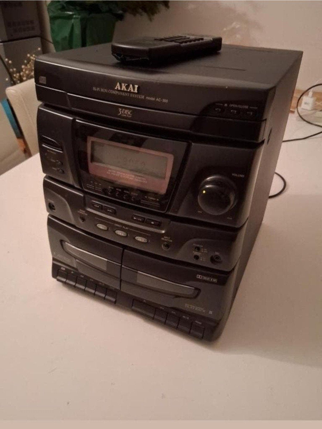 Te koop, Akai merk cd/cassette speler., Ophalen, Akai