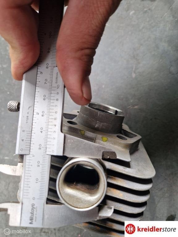 Kreidler Mahle cilinder 2 pk geforceerde koeling 15-23-90, Gebruikt, Kreidler, Ophalen of Verzenden, Kreidler