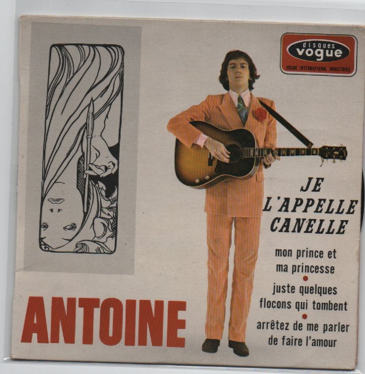Antoine- Je' Appelle Canelle EP !!! Franse protestzanger, Beschermende buitenhoes, Verzenden, 7 inch, EP