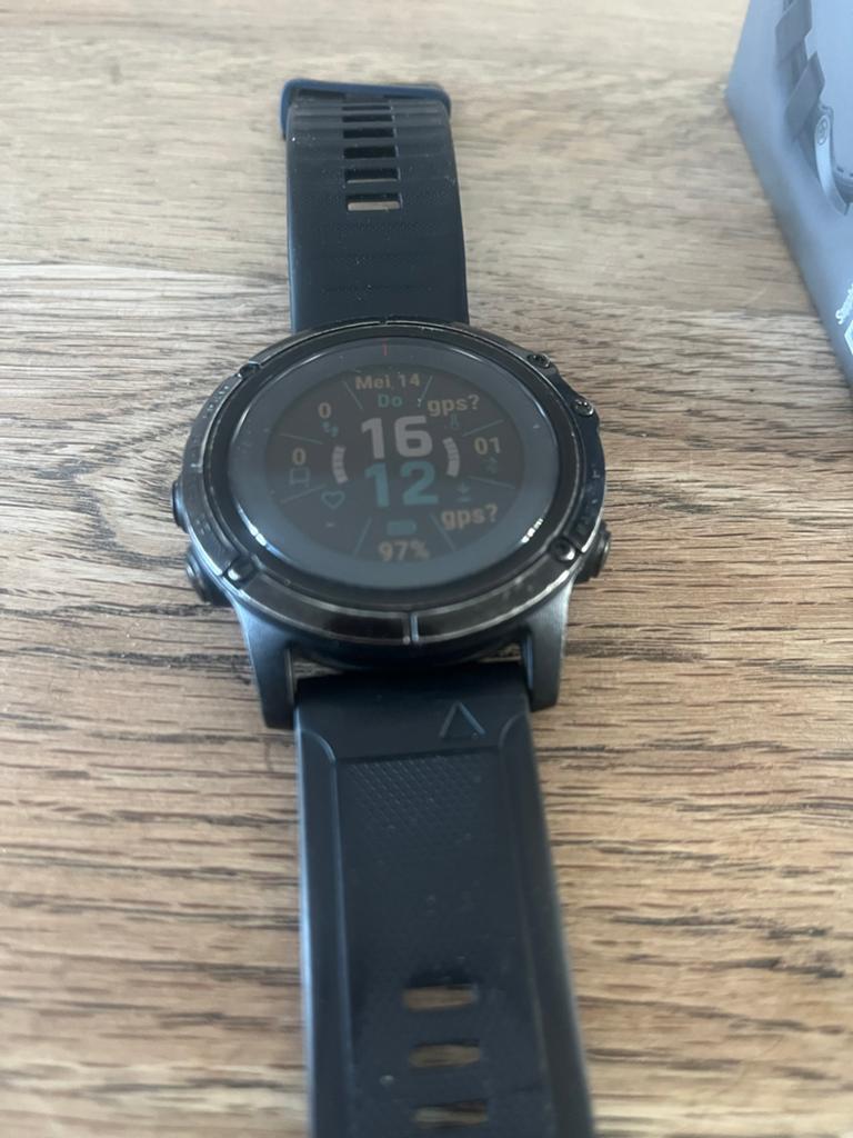 Garmin Fenix 5X Plus Sapphire Edition Multisport GPS Horloge, Sieraden, Tassen en Uiterlijk, Sporthorloges, Afstand, Zwart, Ophalen of Verzenden