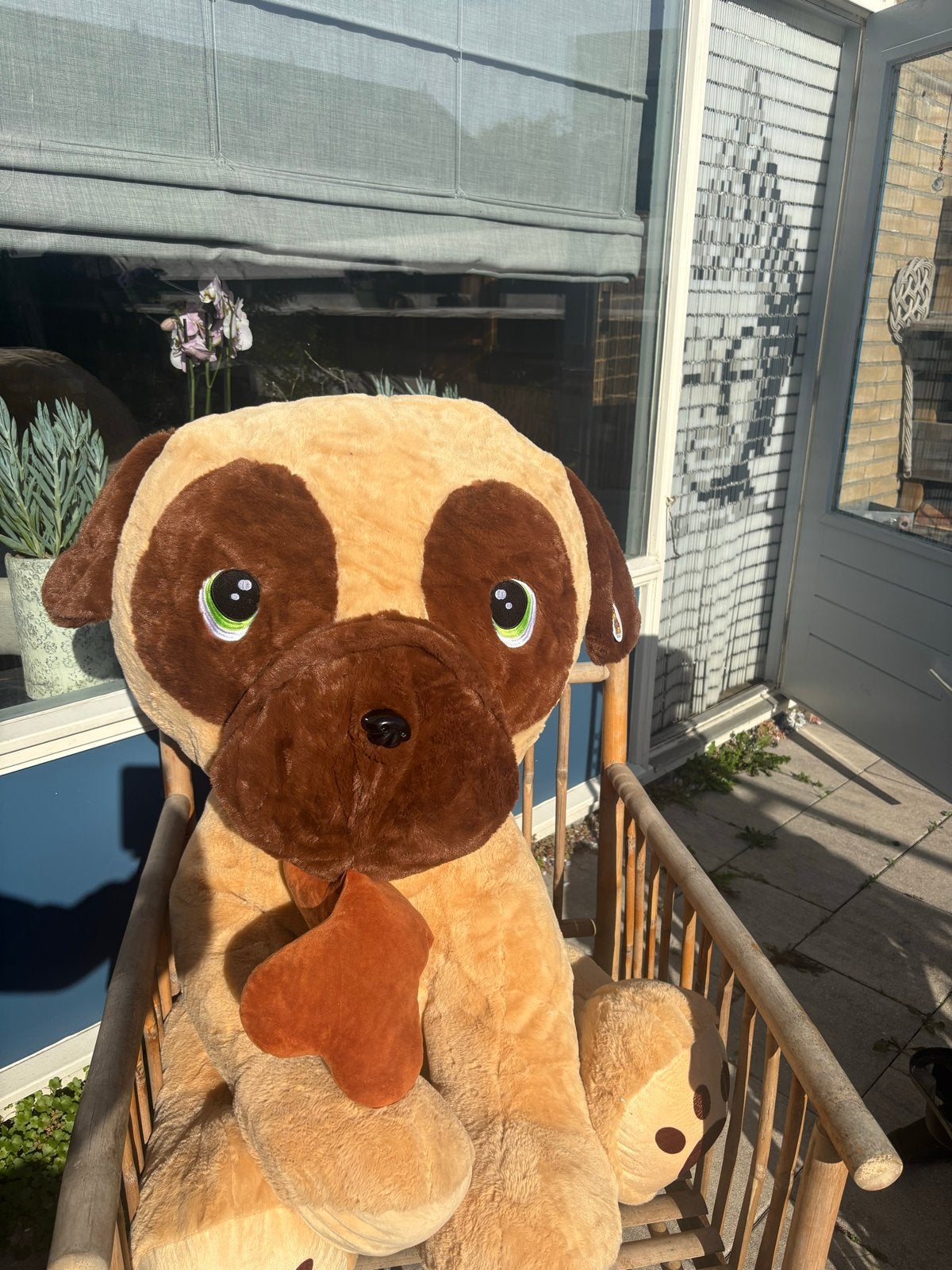 Grote knuffelhond - Zo goed als nieuw, Ophalen, Hond, Zo goed als nieuw, Bruin