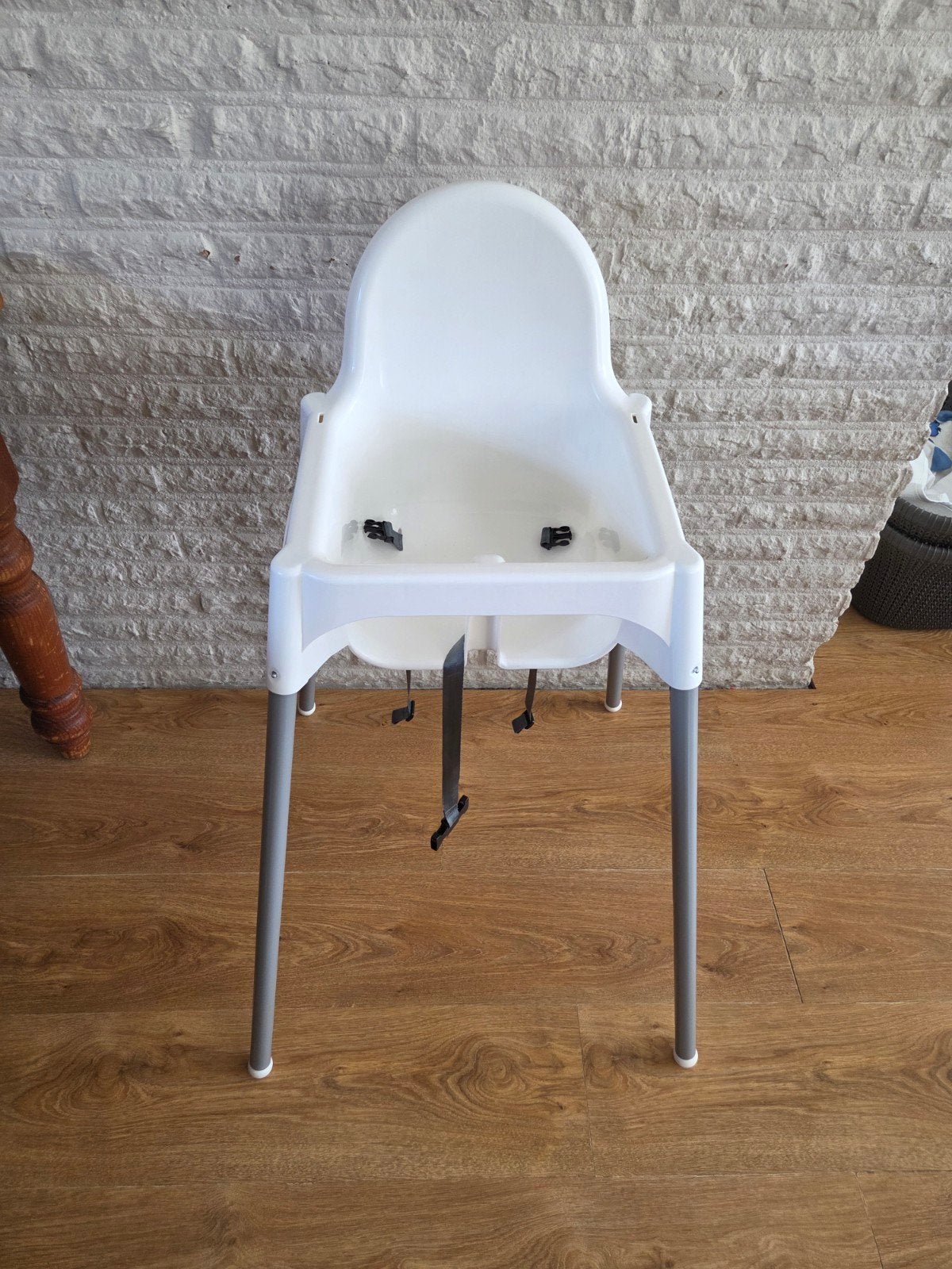 Ikea Antilop kinderstoel met eetblad en gordel, Ophalen, Zo goed als nieuw, Overige typen, Gordel(s)