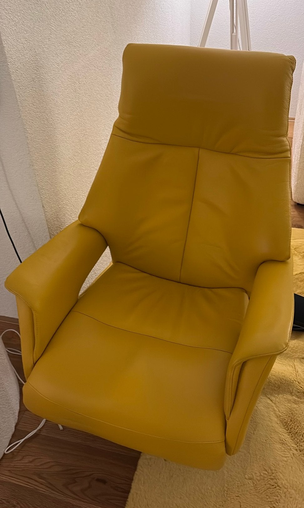 Relaxfauteuil Detroit Soleda (leren bekleding), Ophalen, Zo goed als nieuw, Leer, 50 tot 75 cm