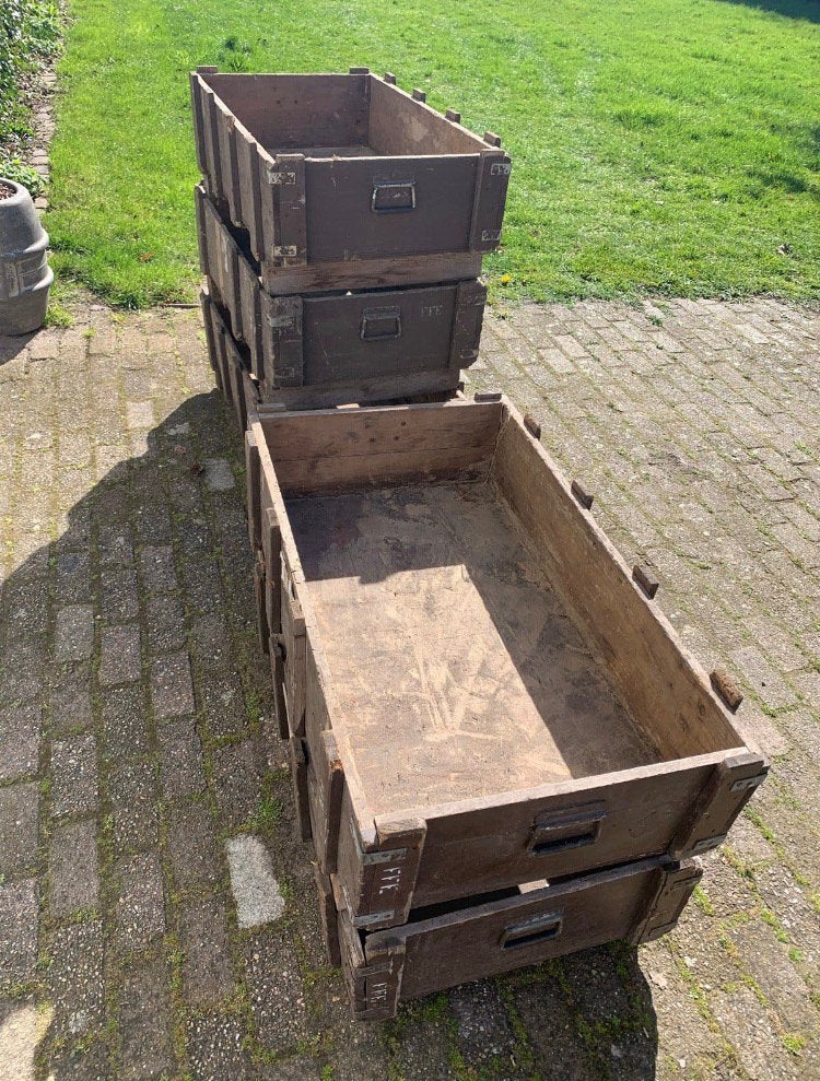 Robuuste houten kisten voor bijv moestuin, Tuin en Terras, Ophalen, Rechthoekig, Hout, 100 cm of meer
