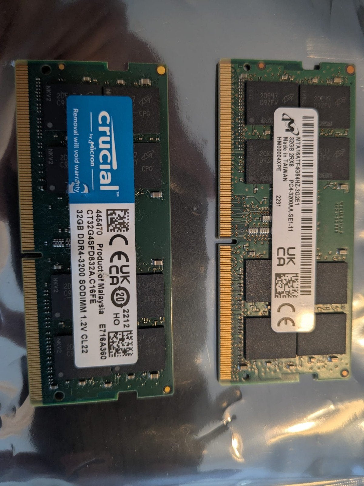 DDR4 Laptop RAM (2x32GB) – 64GB Kit – DDR4-3200 CL22, Ophalen, Gebruikt, DDR4, Desktop
