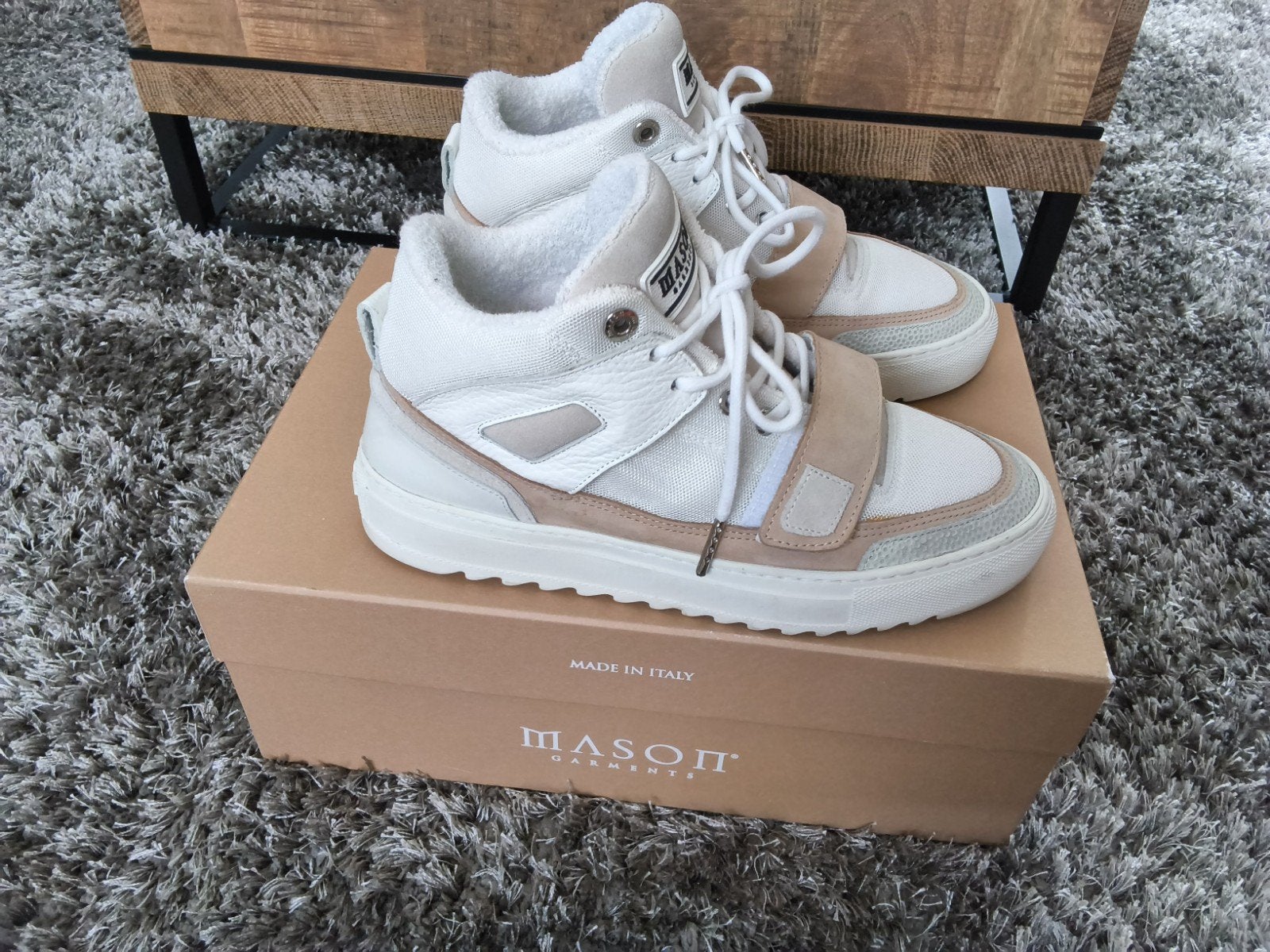 MASON GARMENTS DAMES SNEAKERS, Ophalen of Verzenden, Zo goed als nieuw, Wit, Sneakers of Gympen