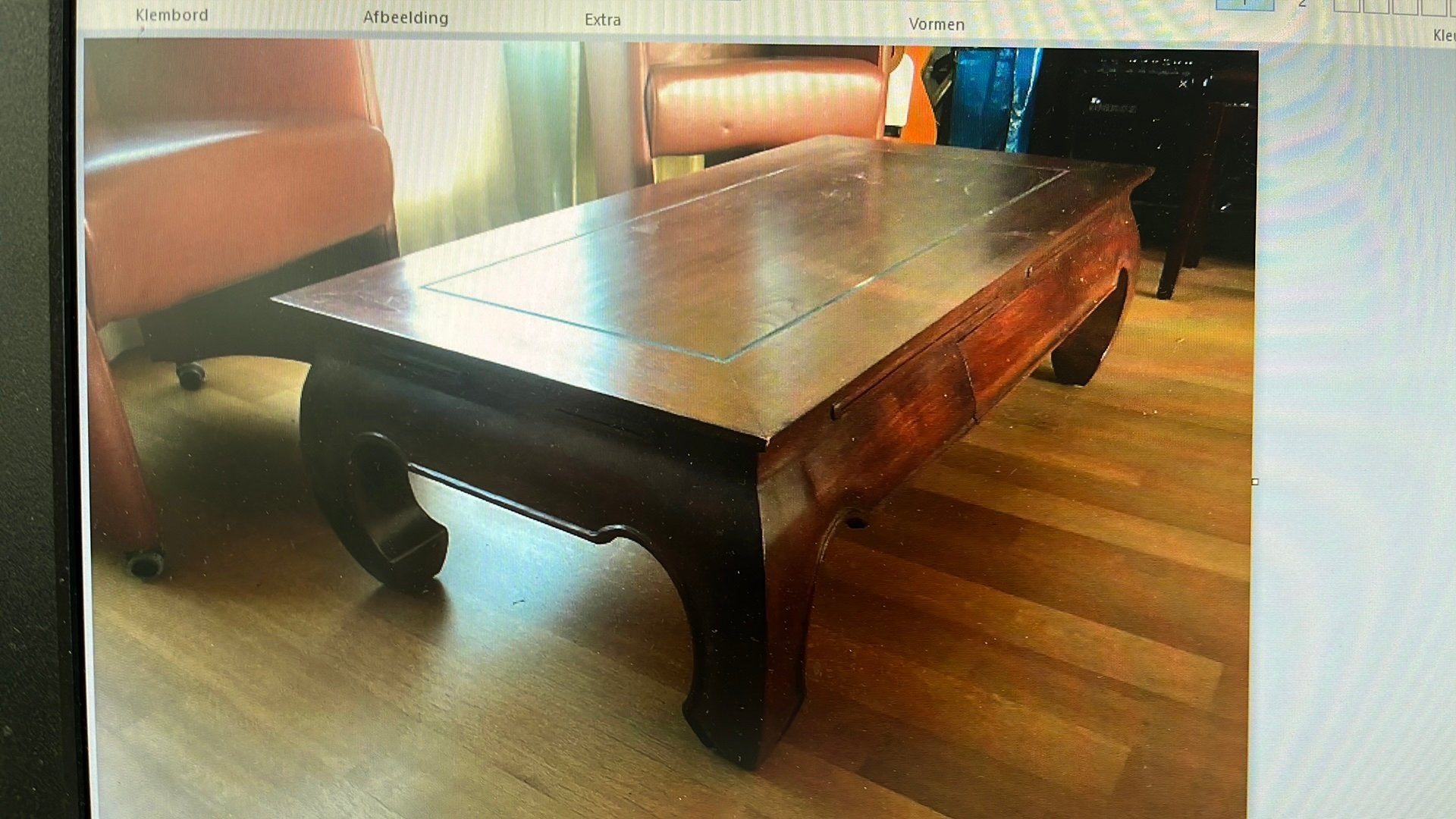 Salontafel, Ophalen, Gebruikt, 100 tot 150 cm, 50 tot 100 cm