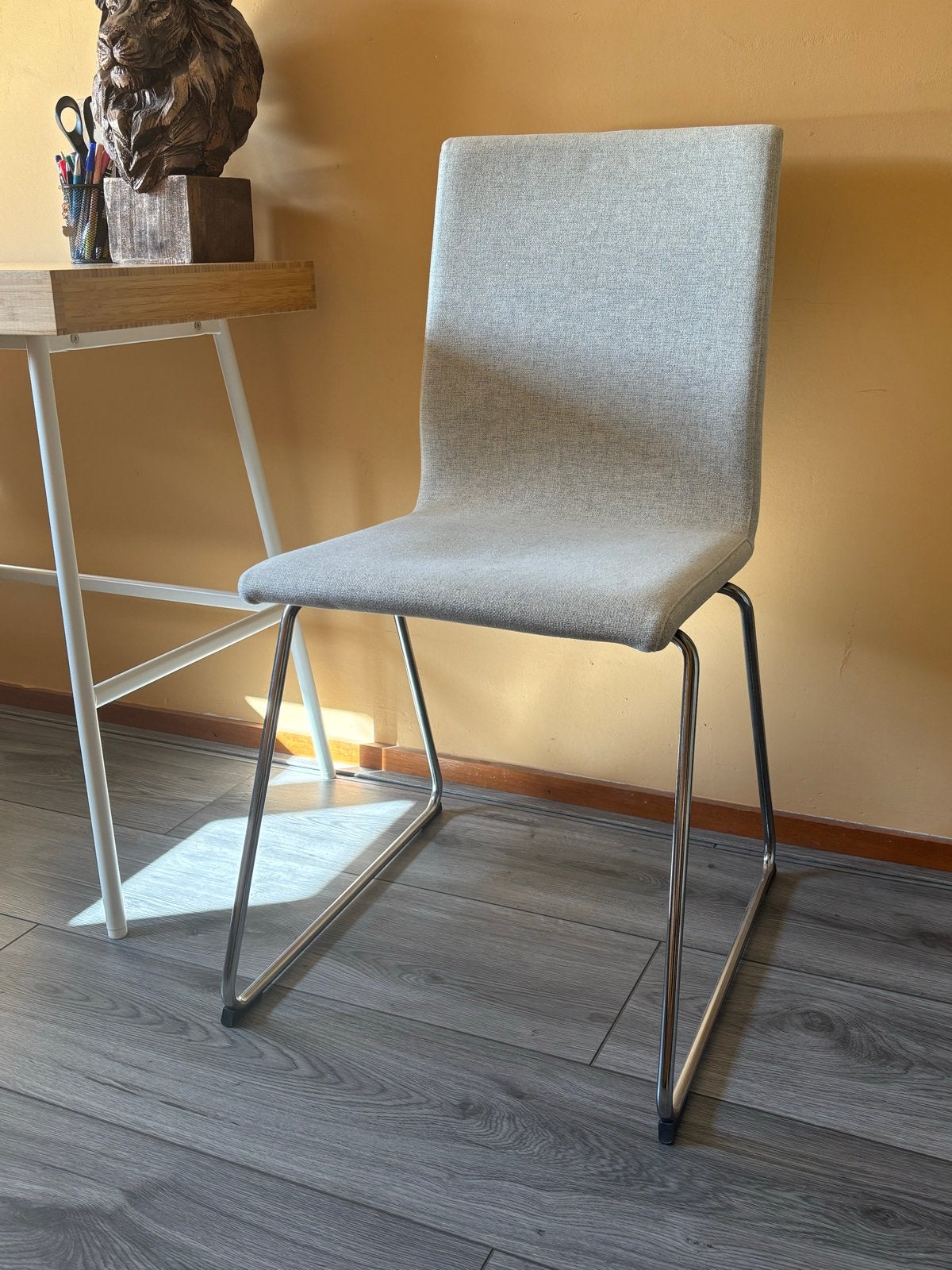 Moderne eetkamerstoel - Volfgang Stoel IKEA, Ophalen, Artistiek modern, Zo goed als nieuw, Metaal