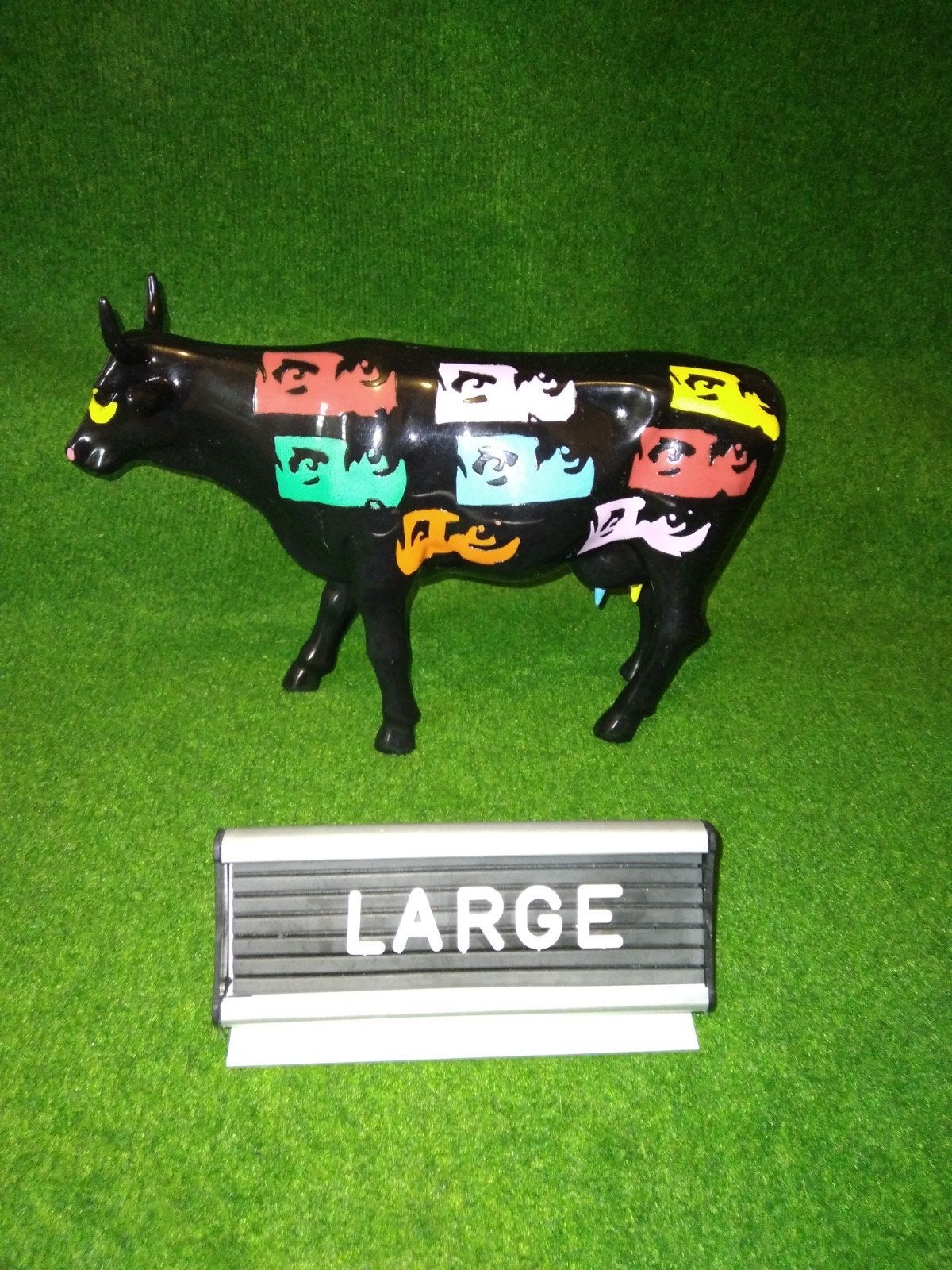 Cow Parade Koe "Picowso's Eyes" LARGE, Ophalen of Verzenden, Zo goed als nieuw, Dier