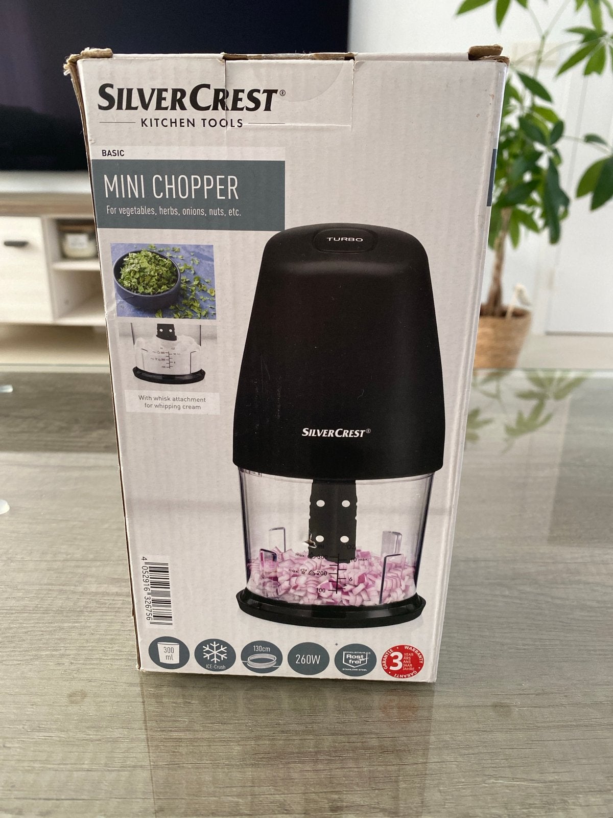 SilverCrest Mini Hakmolen - Nieuw in doos, Ophalen of Verzenden, Nieuw