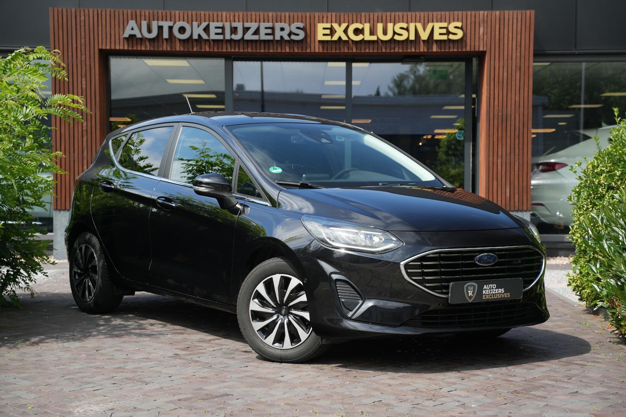 Ford Fiesta 1.0 EcoBoost Hybrid Titanium, Euro 6, Zwart, Bedrijf, Geïmporteerd