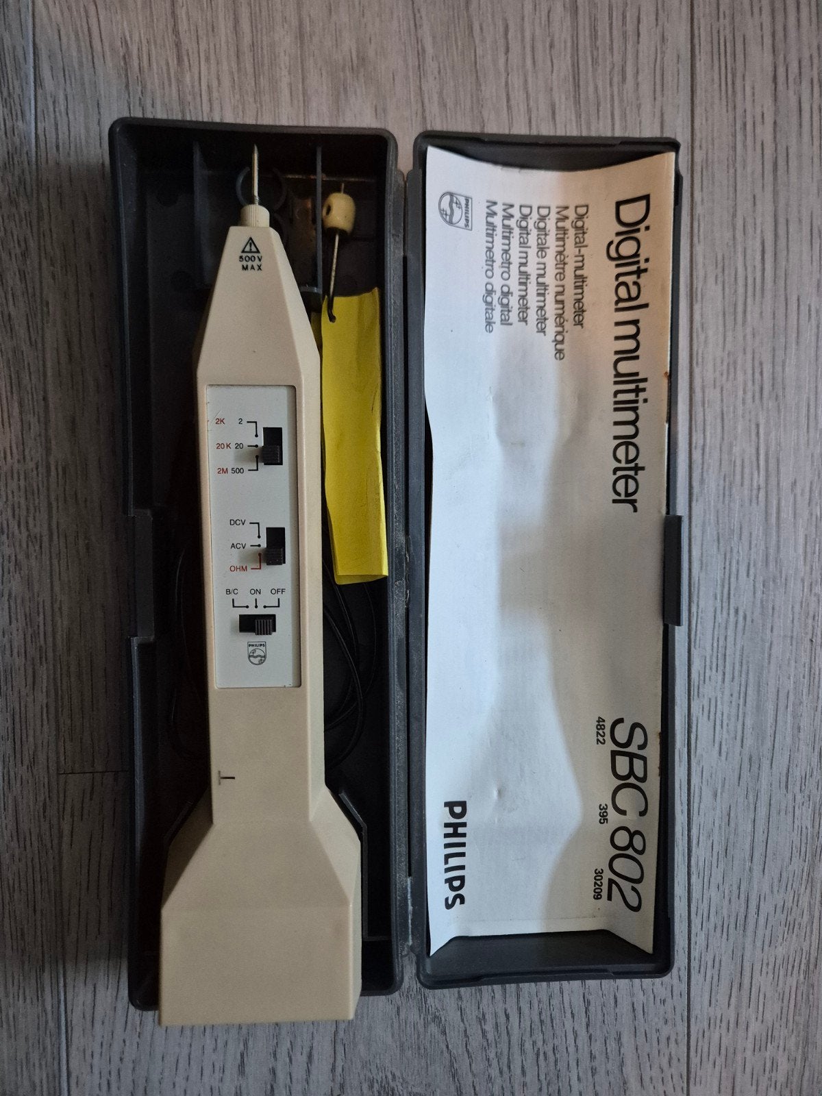 Philips SBC 802 Digitale Multimeter - Vintage, Ophalen of Verzenden, Gebruikt, Multimeter