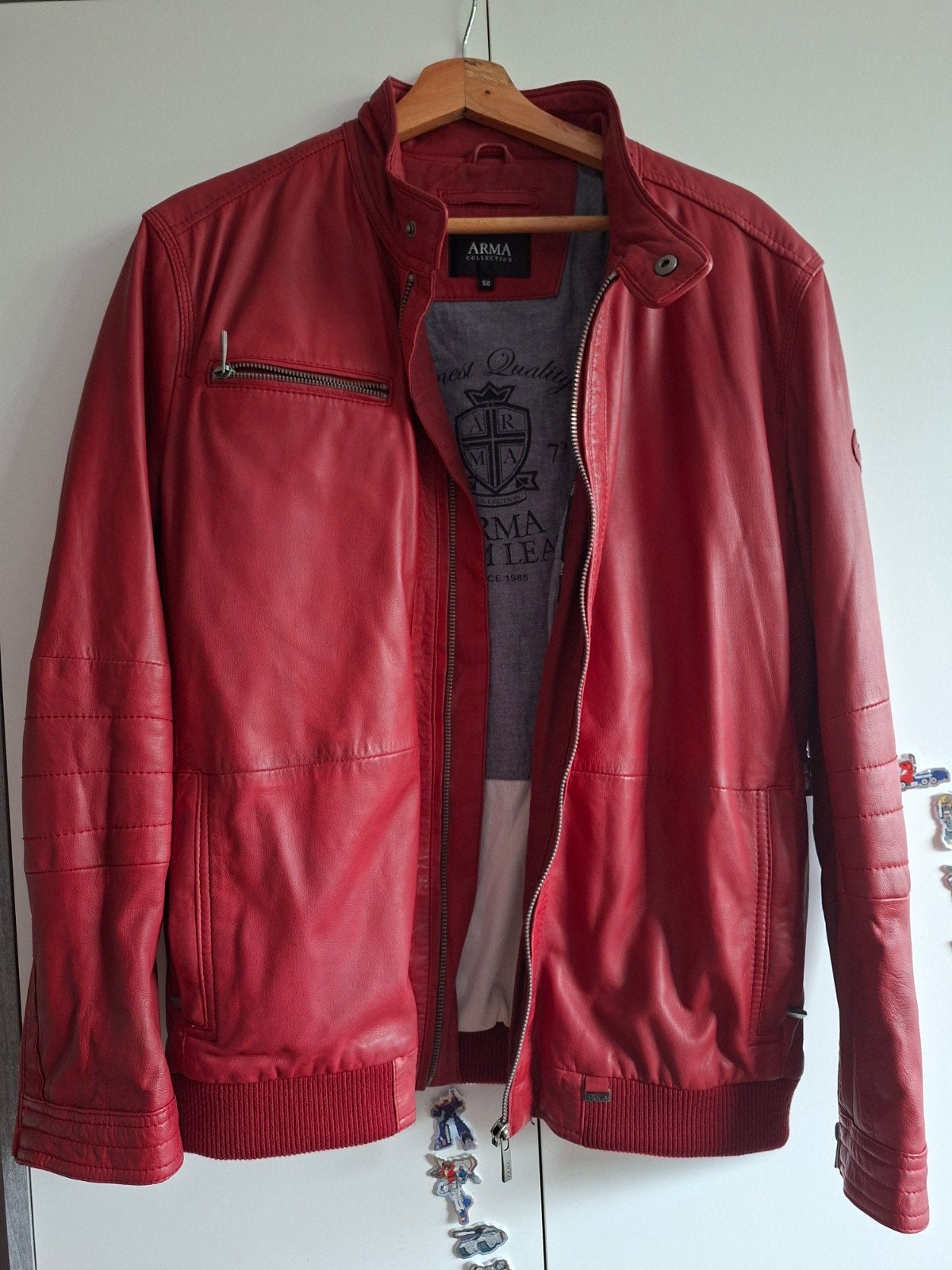 Arma Collection Leren Jas - Maat 50 (M), Maat 48/50 (M), Arma Collection, Ophalen of Verzenden, Zo goed als nieuw