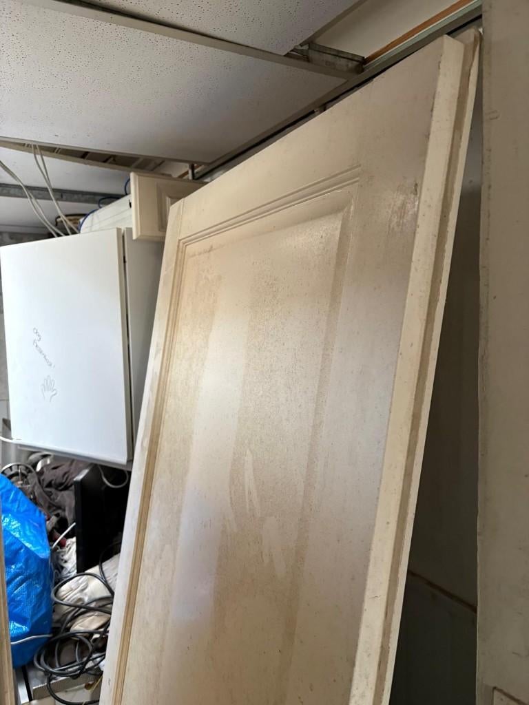3x blinde opdekdeur (201x83) facet, Doe-het-zelf en Verbouw, Deuren en Horren, Ophalen, Gebruikt, 80 tot 100 cm, Binnendeur