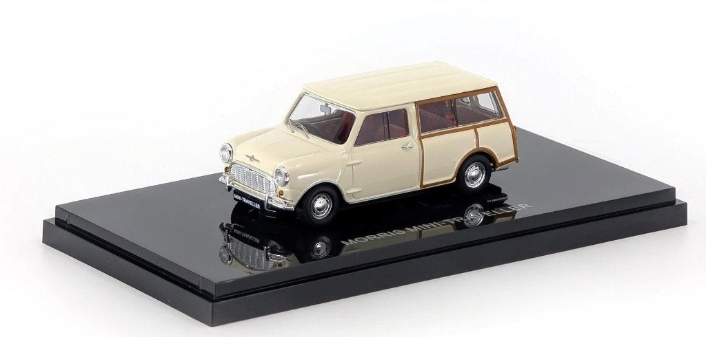 Ebbro Morris Mini Traveller wit 44499., Ophalen of Verzenden, Zo goed als nieuw, Auto, Overige merken