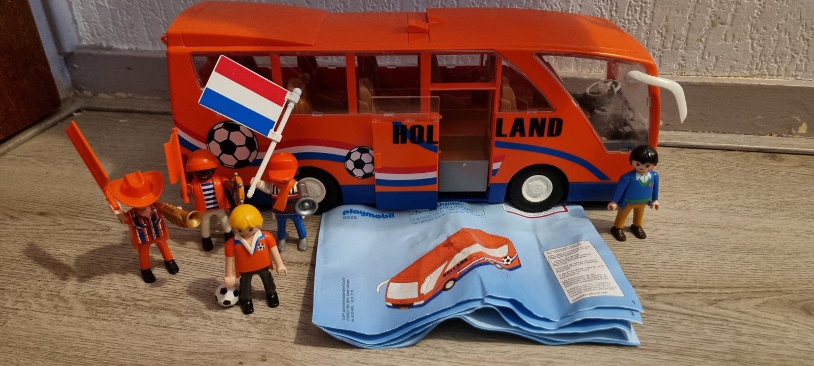 Playmobil.5025 Supportersbus., Gebruikt, Complete set, Voertuig, Ophalen of Verzenden