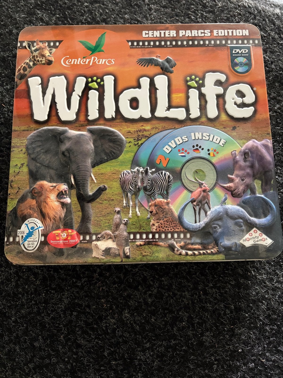 Center Parcs WildLife DVD Bordspel - Zo goed als nieuw, Hobby en Vrije tijd, Ophalen of Verzenden, Zo goed als nieuw