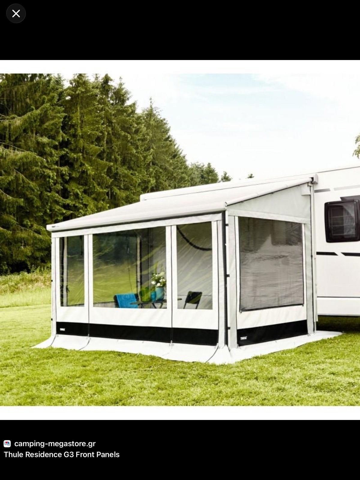 Thule luifeltent Residence G3 aan Luifel 5200 WHI 4.00 M  31, Ophalen, Zo goed als nieuw, Thule