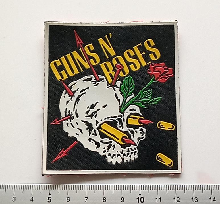 Guns N' Roses vrij  zeldzame vintage 80's  rubber patch rp16, Verzenden, Nieuw, Kleding