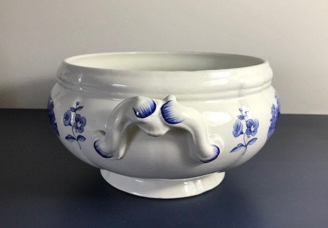 Romantic Sarreguemines soupière decor Garanti, Antiek en Kunst, Antiek | Servies los, Ophalen of Verzenden