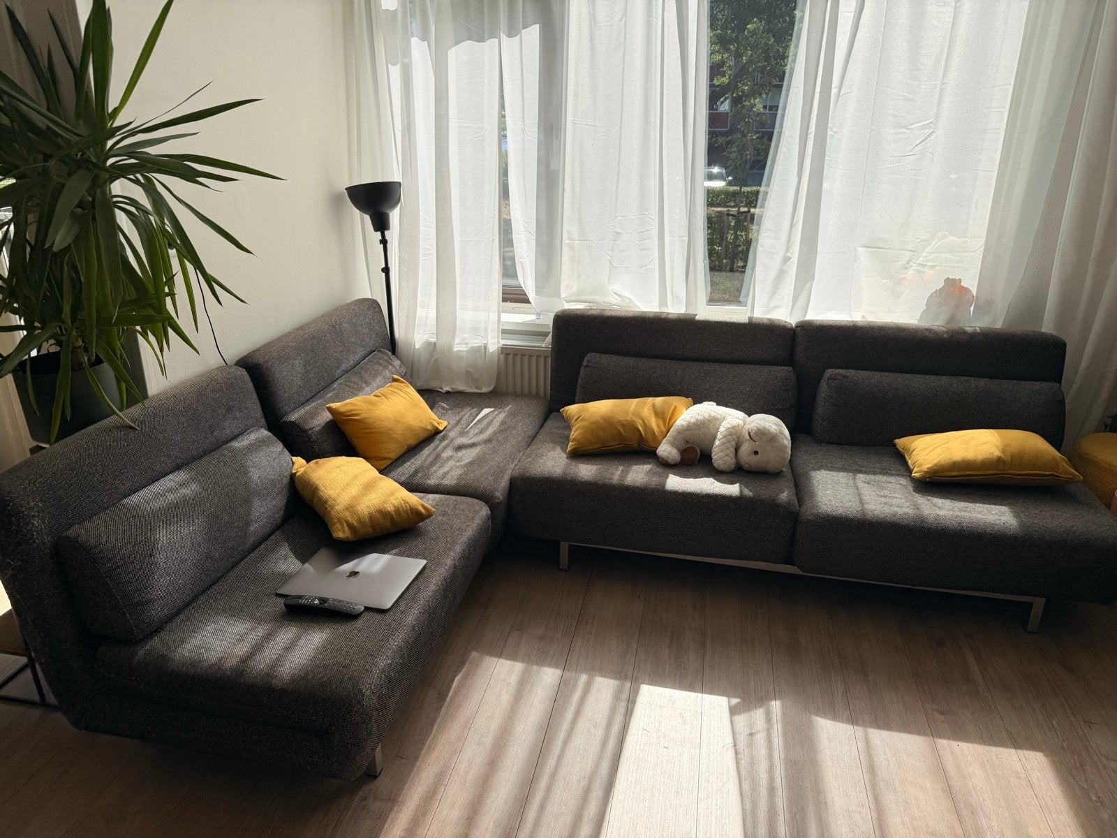 Modulaire slaapbank gratis meenemen!, Ophalen, Gebruikt, 150 tot 200 cm, Hoekbank