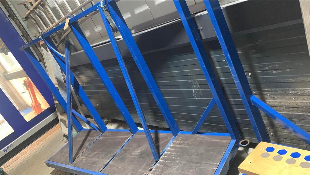 Grote platenwagen glaskar 250x60x135cm - Nieuwstaat, Ophalen, Zo goed als nieuw, Transportkar