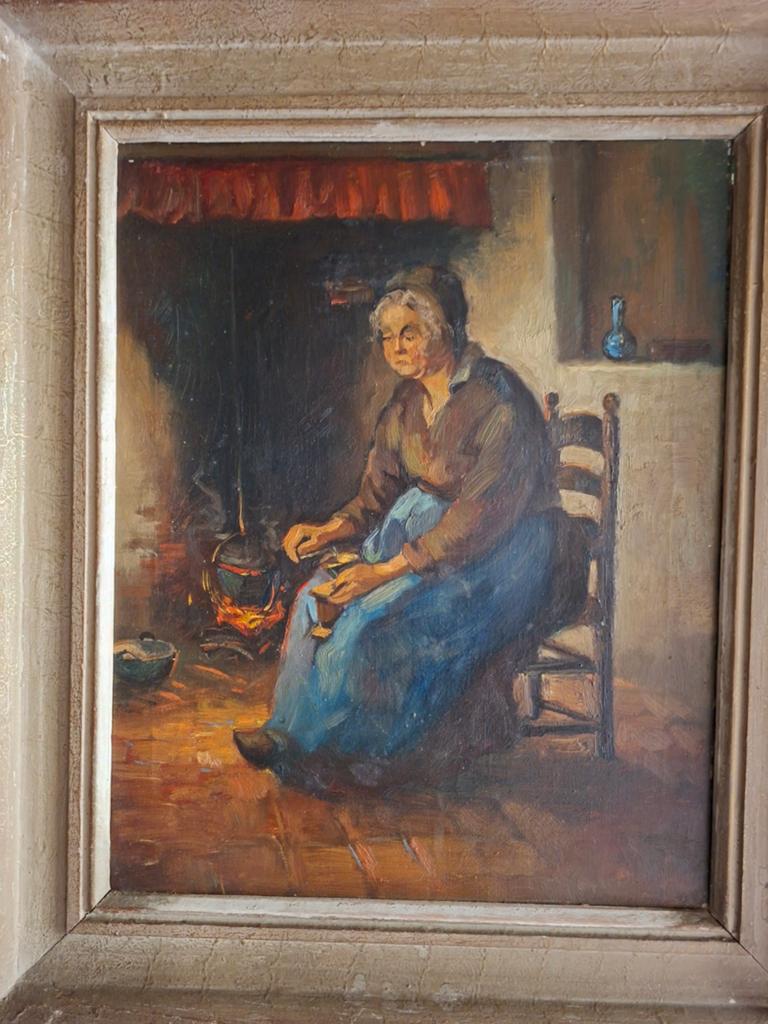 Olieverf schilderij, Ophalen of Verzenden