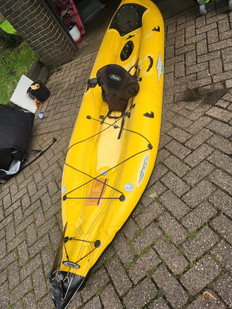 Hobie Mirage i12s opblaasbare trapkano, Watersport en Boten, Kajaks, Zo goed als nieuw, 1-persoons, Ophalen