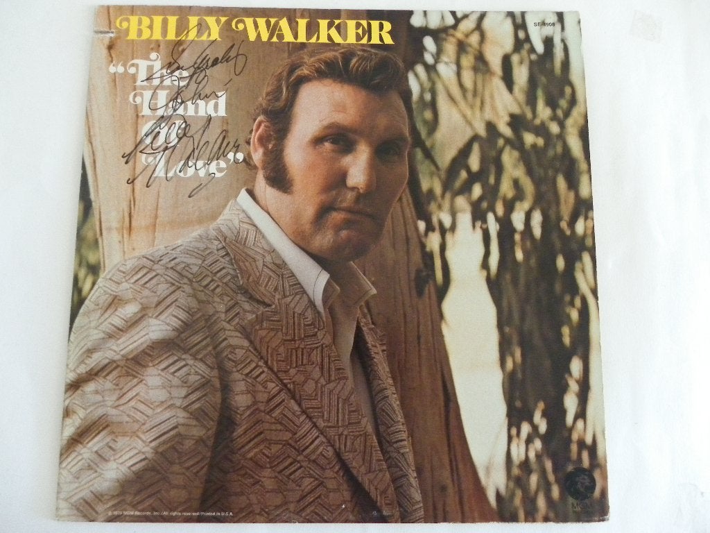 LP Billy Walker - The Hand Of Love - GESIGNEERD, Ophalen of Verzenden, 1970 - 1979, Gebruikt, 12 inch