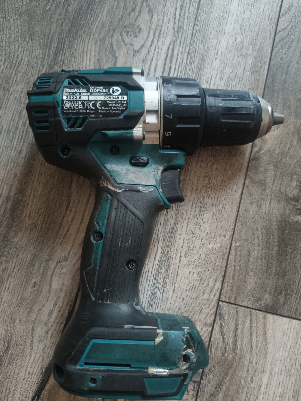 Makita DDF484 Boor-/Schroefmachine - Gebruikt, Variabele snelheid, Ophalen of Verzenden, Boor- en Schroefmachine, Gebruikt