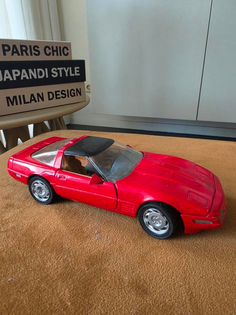 Chevrolet Corvette Modelauto - Rood Schaalmodel, Ophalen of Verzenden