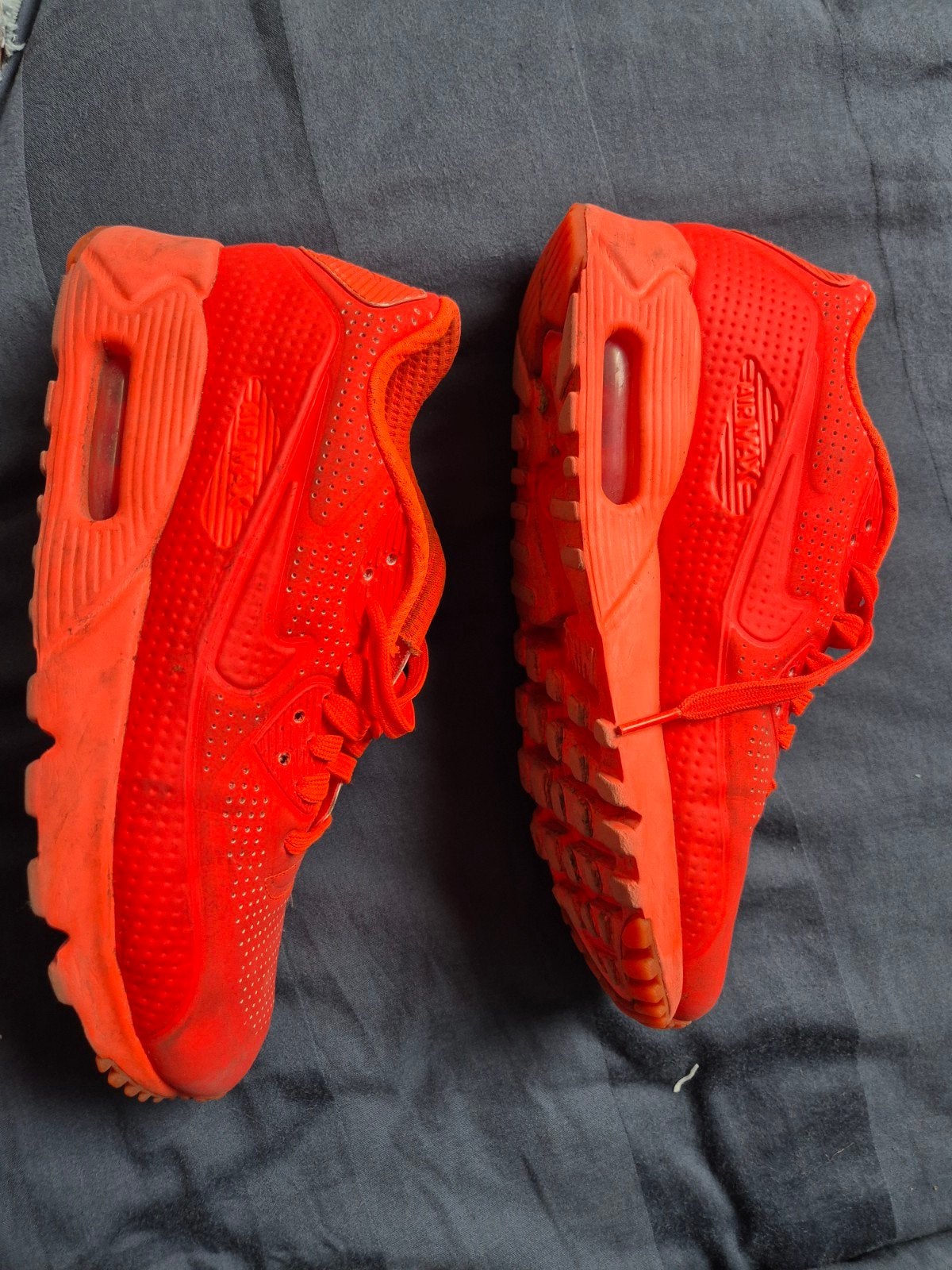 Nike Air Max 90 Hyperfuse Rood/oranje- Maat 39, Nike, Ophalen of Verzenden, Sneakers of Gympen, Gedragen