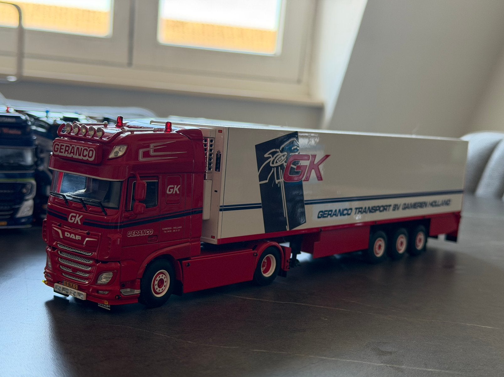 Wsi daf xf Geranco, Hobby en Vrije tijd, Modelauto's | 1:50, Zo goed als nieuw, Bus of Vrachtwagen, Wsi, Ophalen of Verzenden